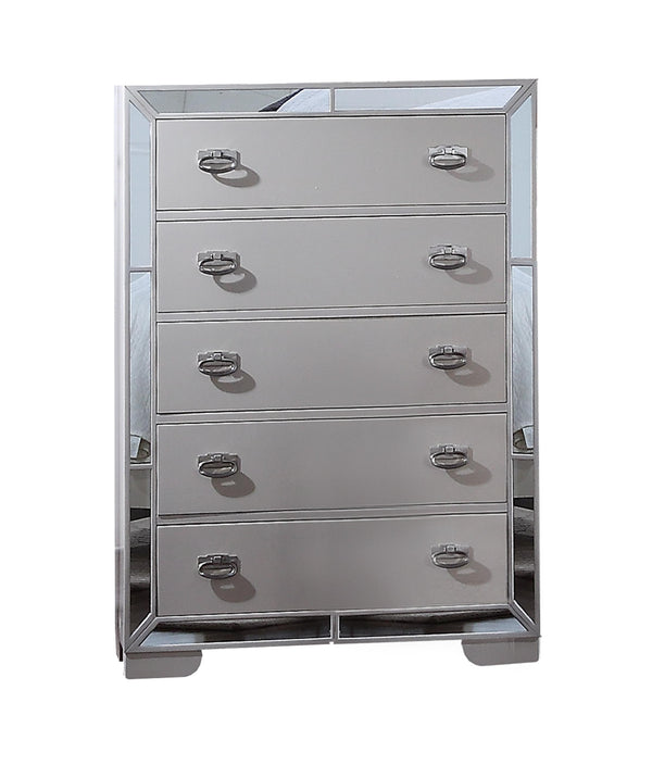 Gloria Contemporary Style Chest in White finish Wood image