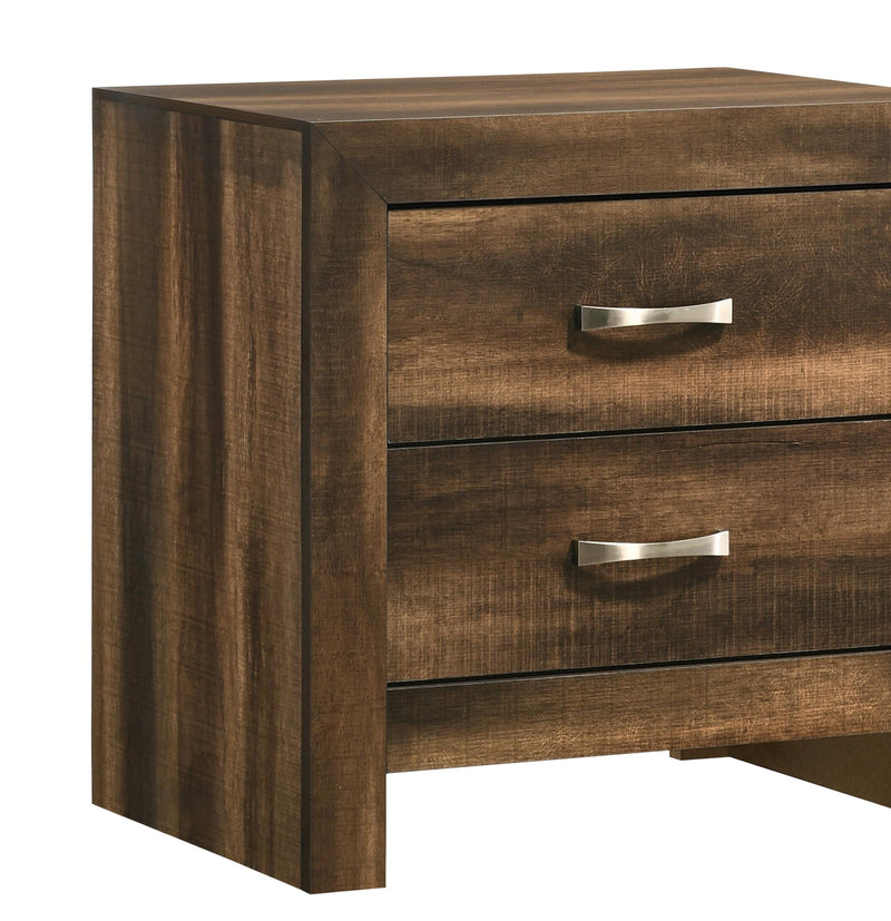 Yasmine Brown Modern Style Nightstand in Espresso finish Wood