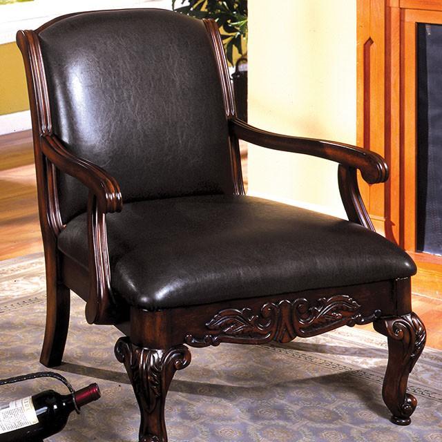 Sheffield Antique Dark Cherry Accent Chair image