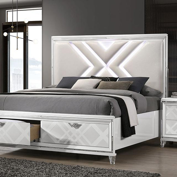 EMMELINE E.King Bed, White image