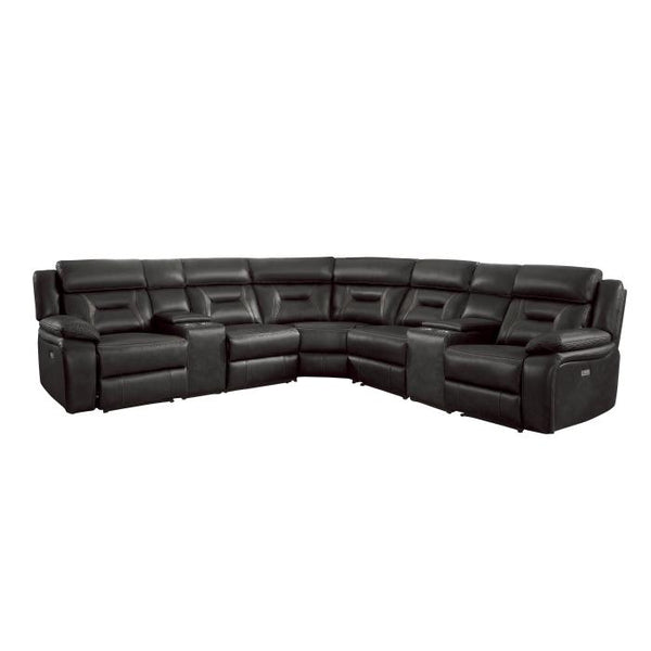 Amite 7pc Sectional Sofa in Dark Gray image