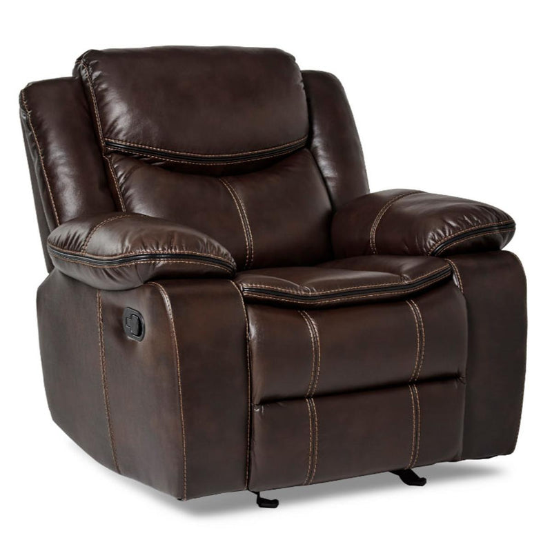 Bastrop Glider Reclining Chair in Brown 8230BRW-1