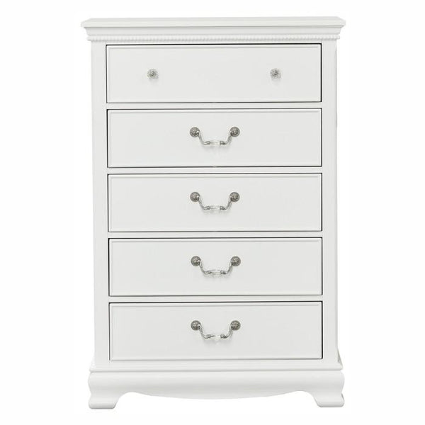 Lucida 5 Drawer Chest in White 2039W-9 image