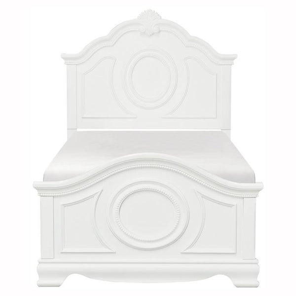 Lucida Twin Panel Bed in White 2039TW-1* image