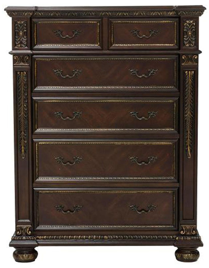 Catalonia 5 Drawer Chest in Cherry 1824-9