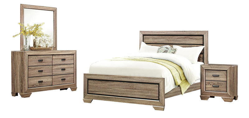 Beechnut Queen Panel Bed in Natural