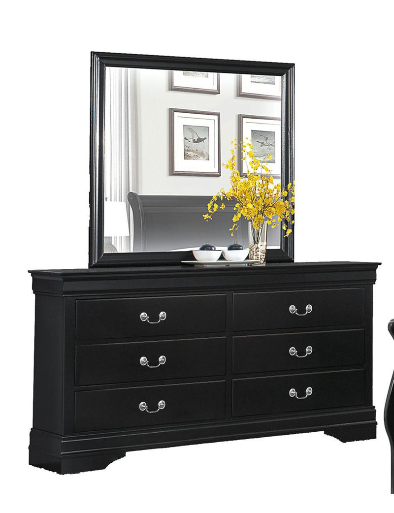 Mayville Mirror in Black 2147BK-6