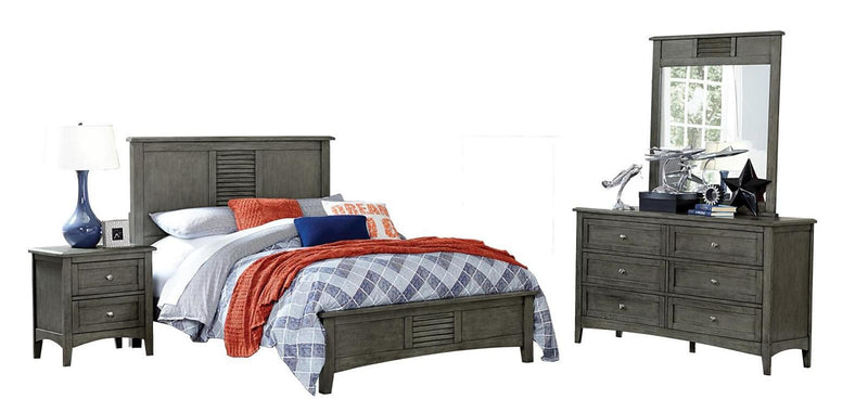 Garcia Queen Panel Bed in Gray