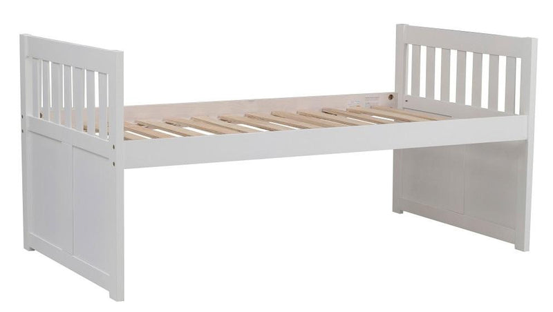 Galen Twin/Twin Trundle Bed with Storage in White B2053PRW-1*