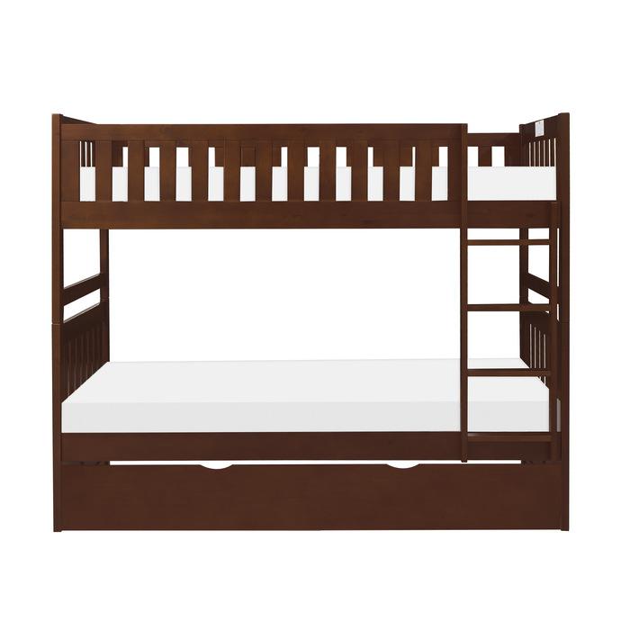 Rowe Twin/Twin Bunk Bed w/ Twin Trundle Bed in Dark Cherry B2013DC-1*R image