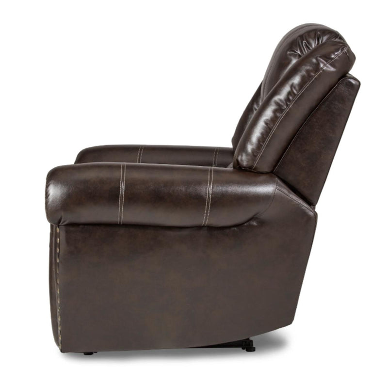 Center Hill Glider Reclining Chair in Dark Brown 9668BRW-1