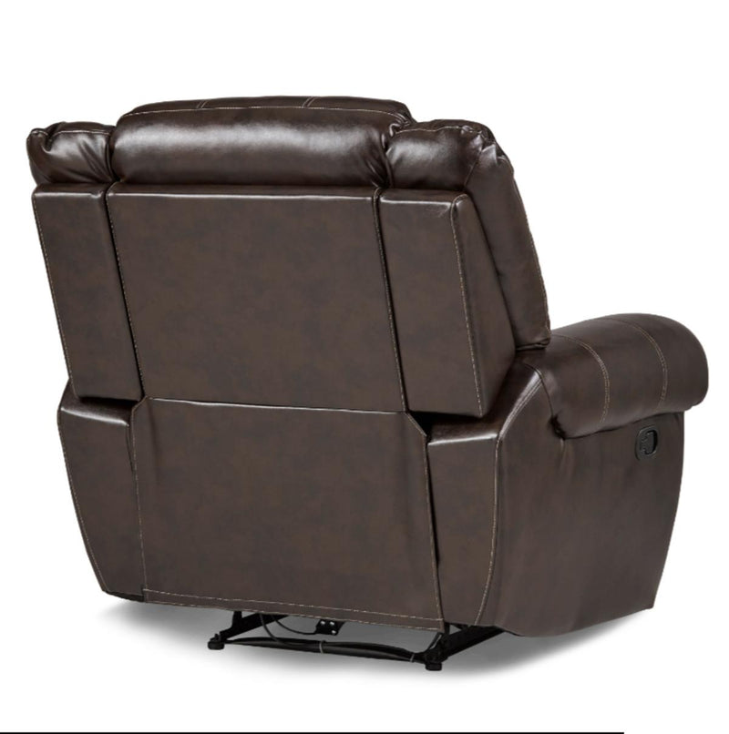 Center Hill Glider Reclining Chair in Dark Brown 9668BRW-1