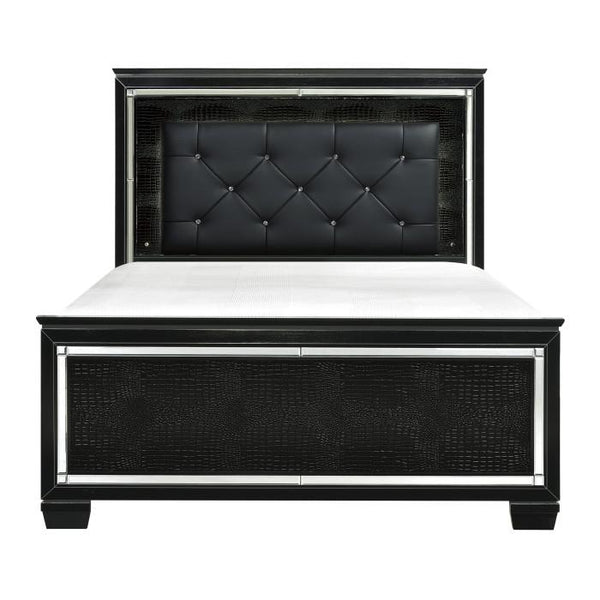 Allura Full Panel Bed in Black 1916FBK-1* image