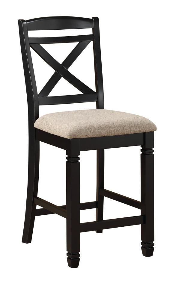 Baywater Counter Height Chair in Black (Set of 2)