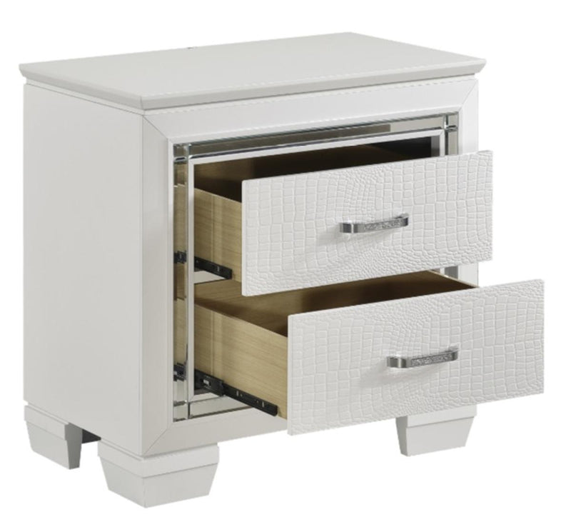 Allura Nightstand in White 1916W-4