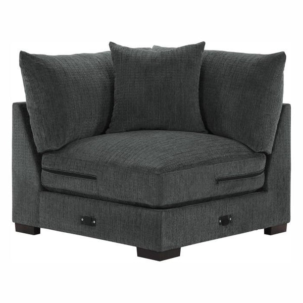 Worchester Corner Seat in Gray 9857DG-CR image