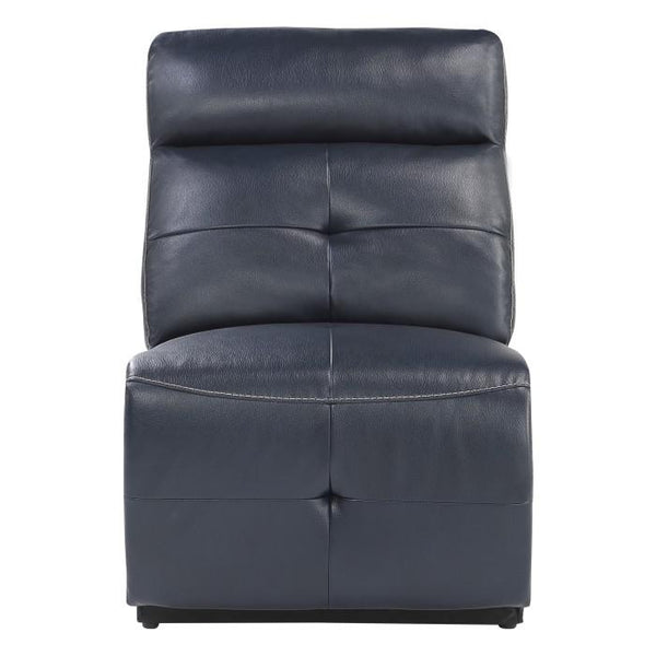 Avenue Armless Reclining Chair in Navy 9469NVB-AR image