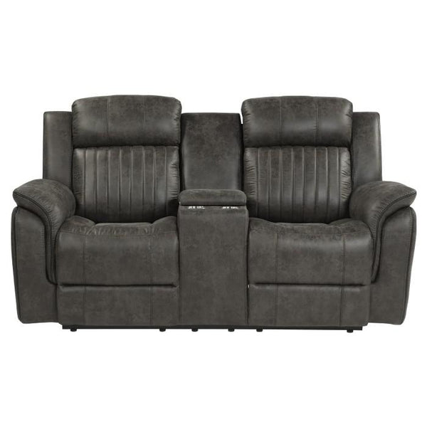 Centeroak Double Reclining Loveseat in Gray 9479BRG-2 image