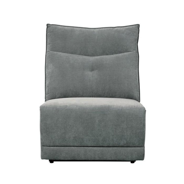 Tesoro Armless Chair in Dark Gray 9509DG-AC image